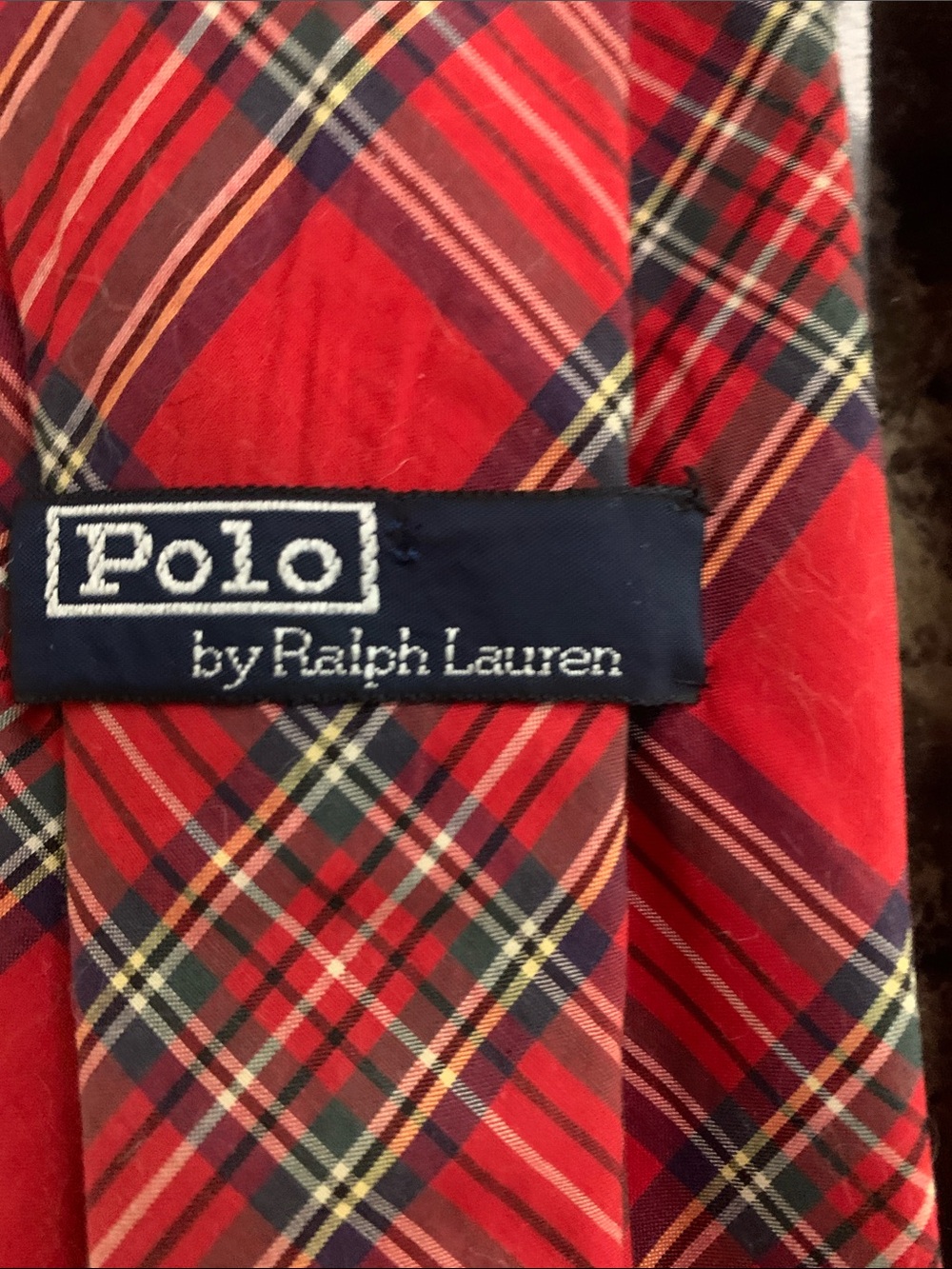 Polo by Ralph Lauren Red Plaid & Bear Motif Ties - Picture 5 of 5